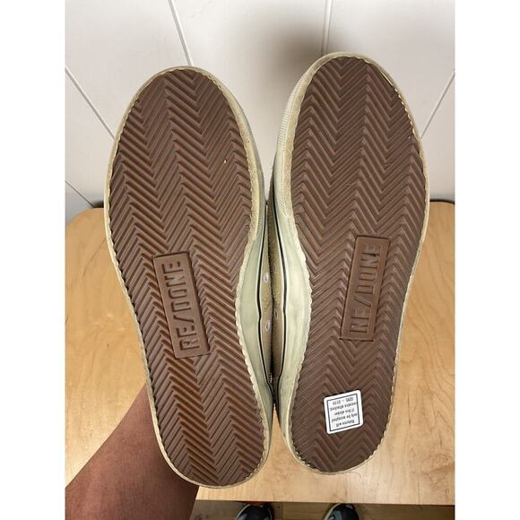 RE/DONE 70's Low Top Skate in Multi Neutral Suede 2 Tone Sneakers SZ EU 40/US 9 - Picture 8 of 8